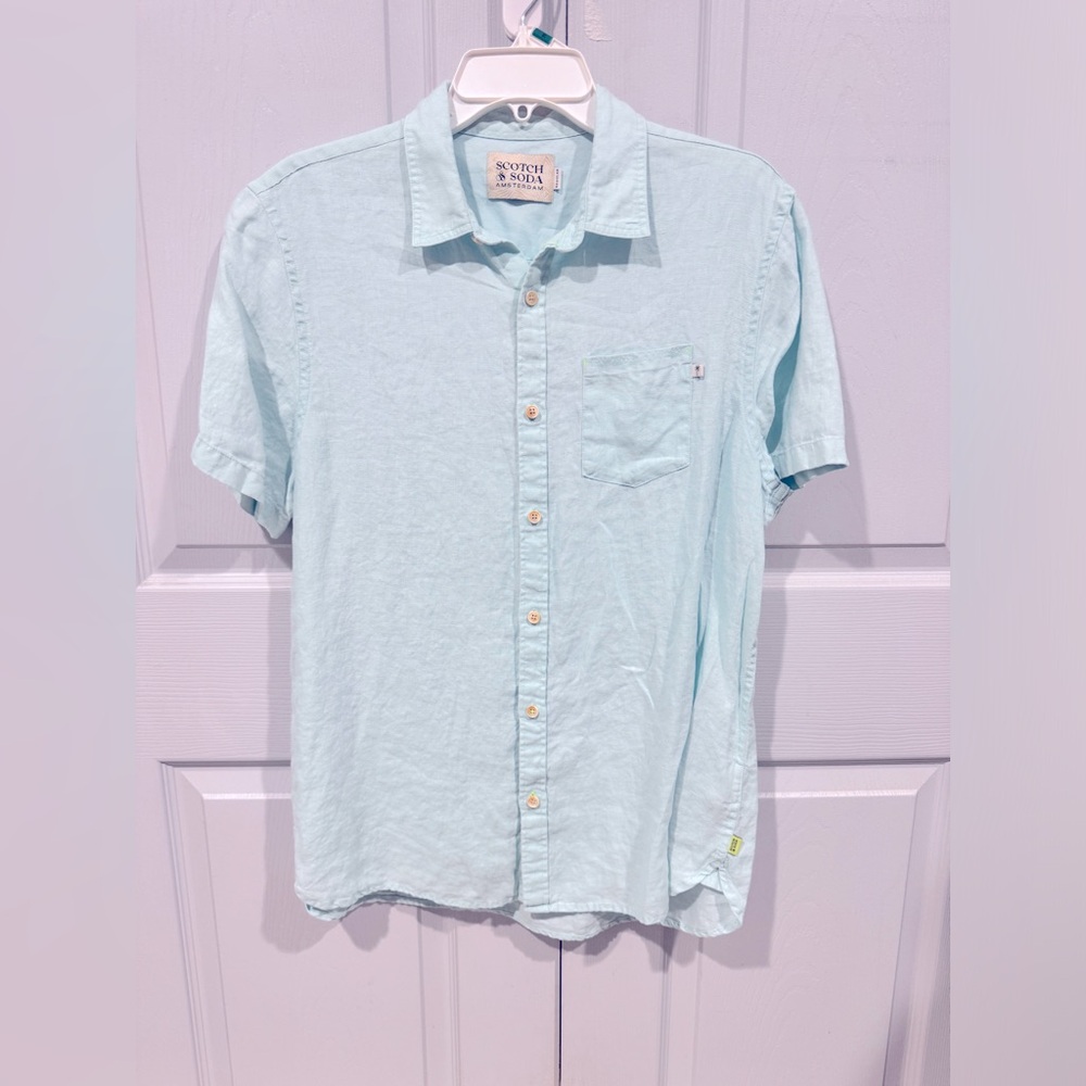 Scotch & Soda Linen Blend Shirt Men’s Medium